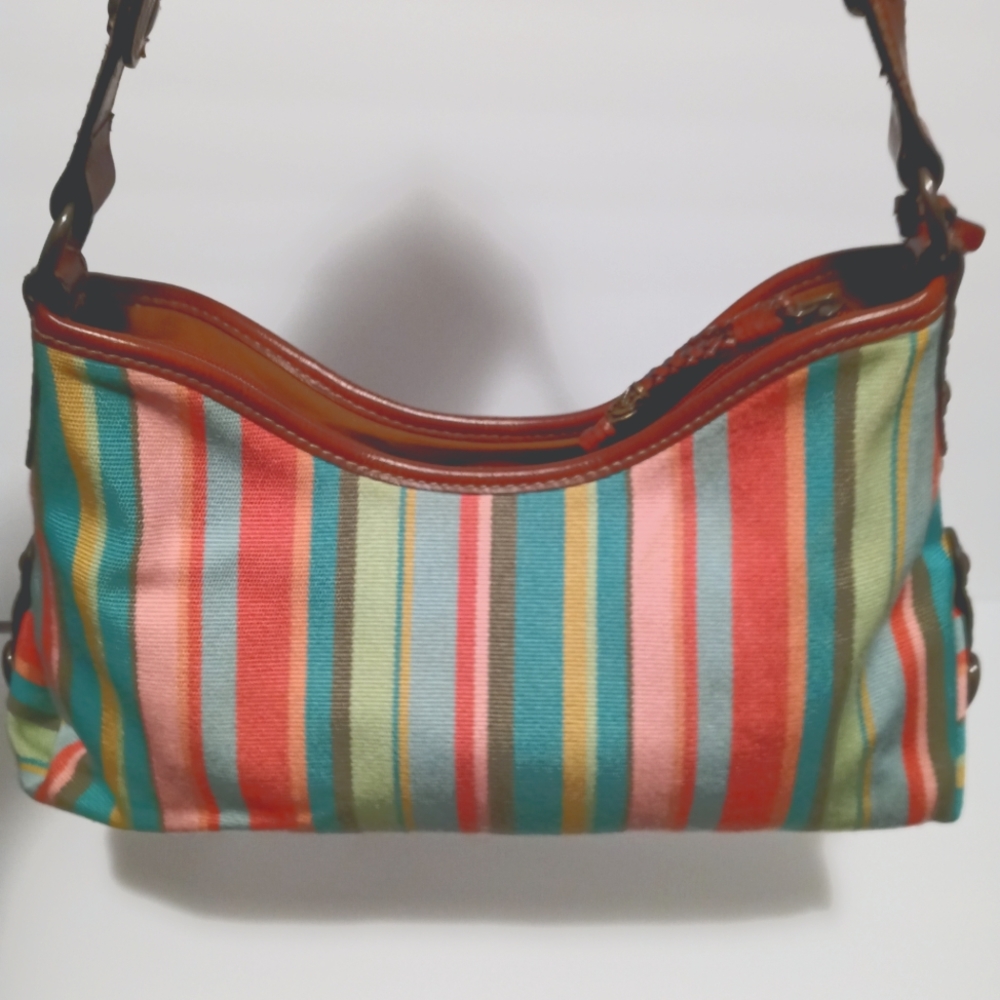 Fossil. Multi colr striped Purse